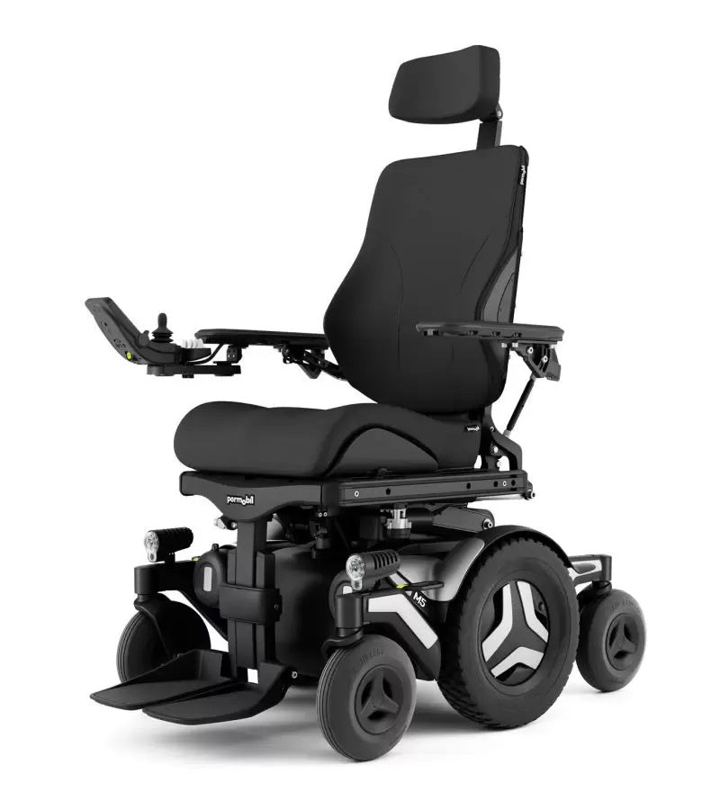 The M5 Corpus, premium Mid-Wheel-Drive powerchair from Permobil