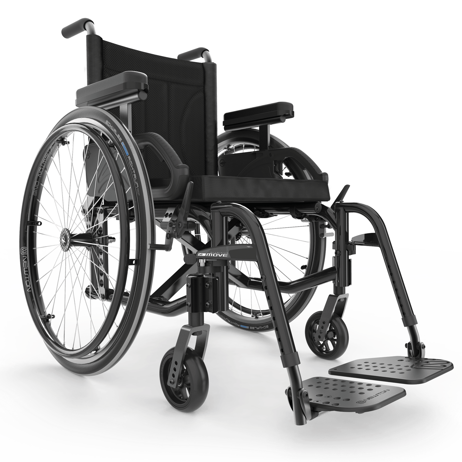 The Motion Composites Move, lightweight folding manual wheelchair. 