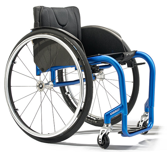 The Progeo Joker Energy non-adjustable, super lightweight rigid manual wheelchair from Permobil