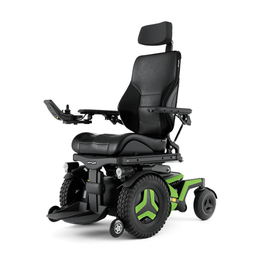 The F3 Corpus front-wheel-drive powerchair from Permobil. 